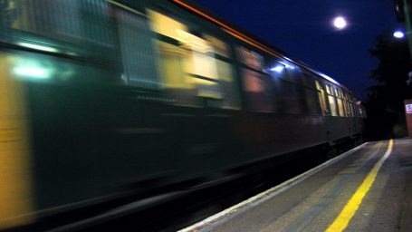 Только электричка вдалеке