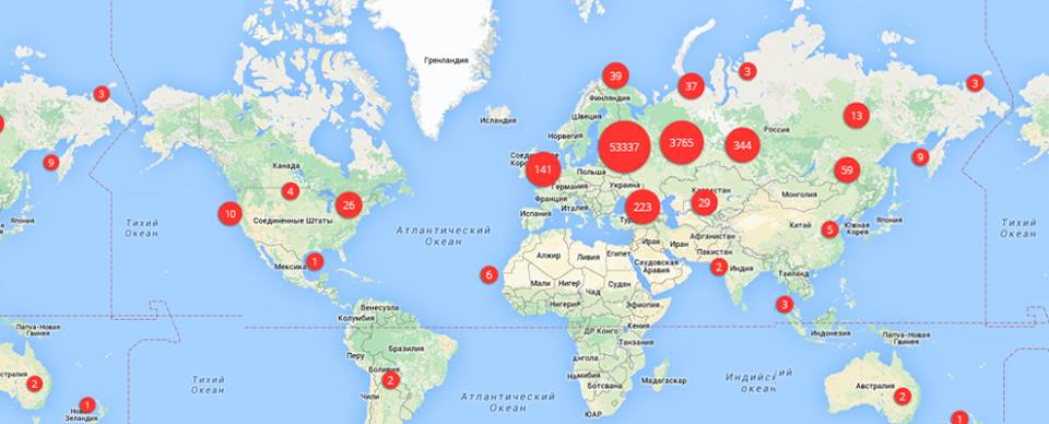 Карта выпускников